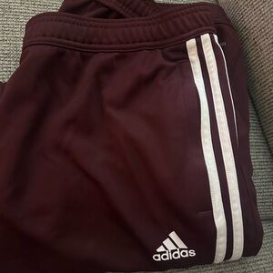 adidas women Maroon Track Pants